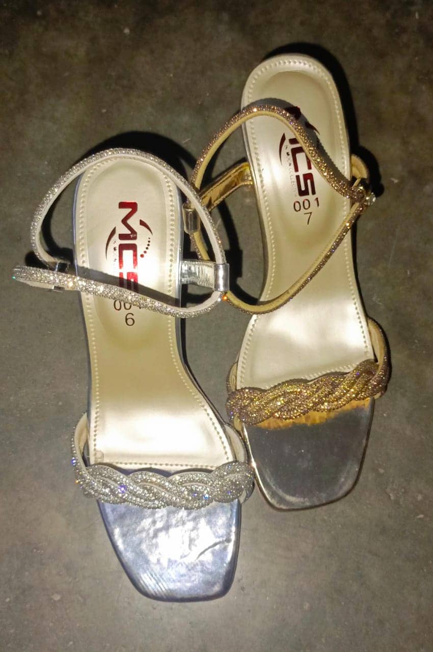Fancy block heel sandal
