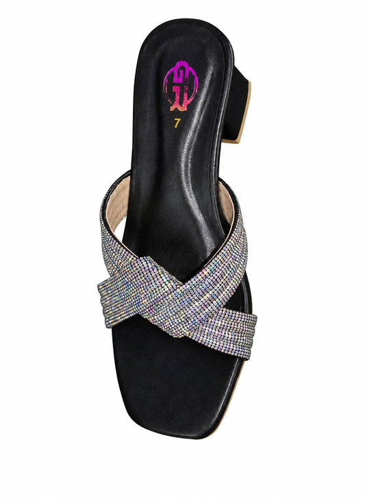 Fancy block heel