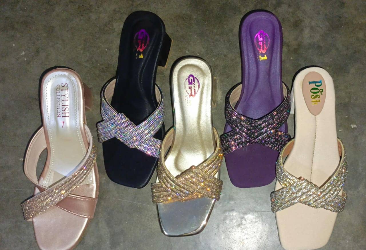 Fancy block heel