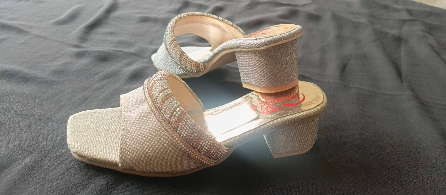 Fancy Block Heel Slipper