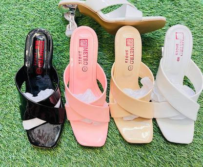 Cross-Strap Heels (For Girls)