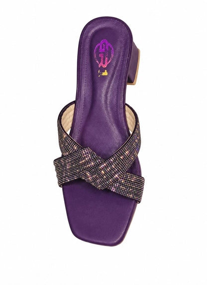 Fancy block heel