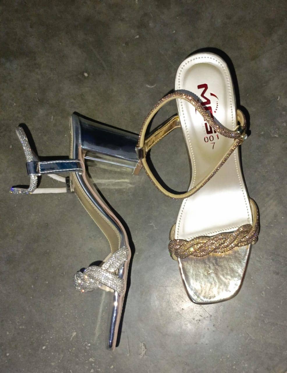 Fancy block heel sandal