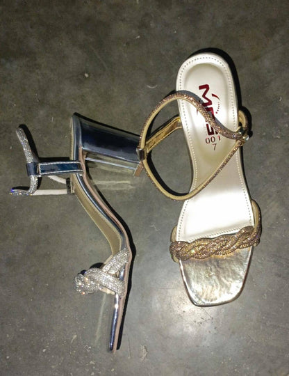 Fancy block heel sandal