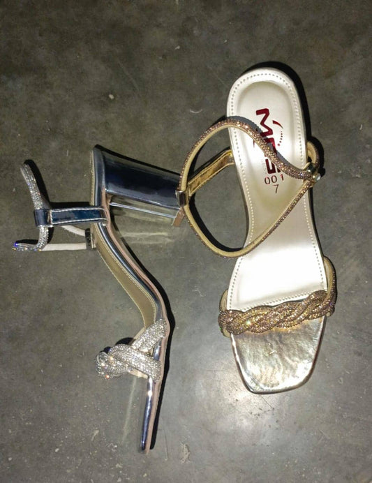Fancy block heel sandal